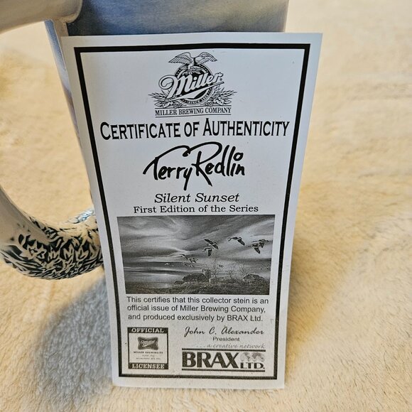 Miller Brewing Co - "Silent Sunset" Collector Stein Series - Limited Edition - Picture 8 of 8
